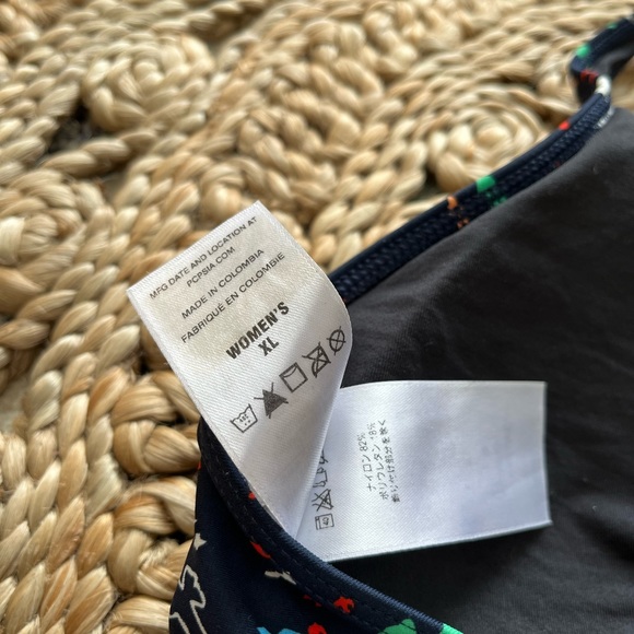 PATAGONIA Bird Print Bikini Swim Top, XL - Picture 5 of 9